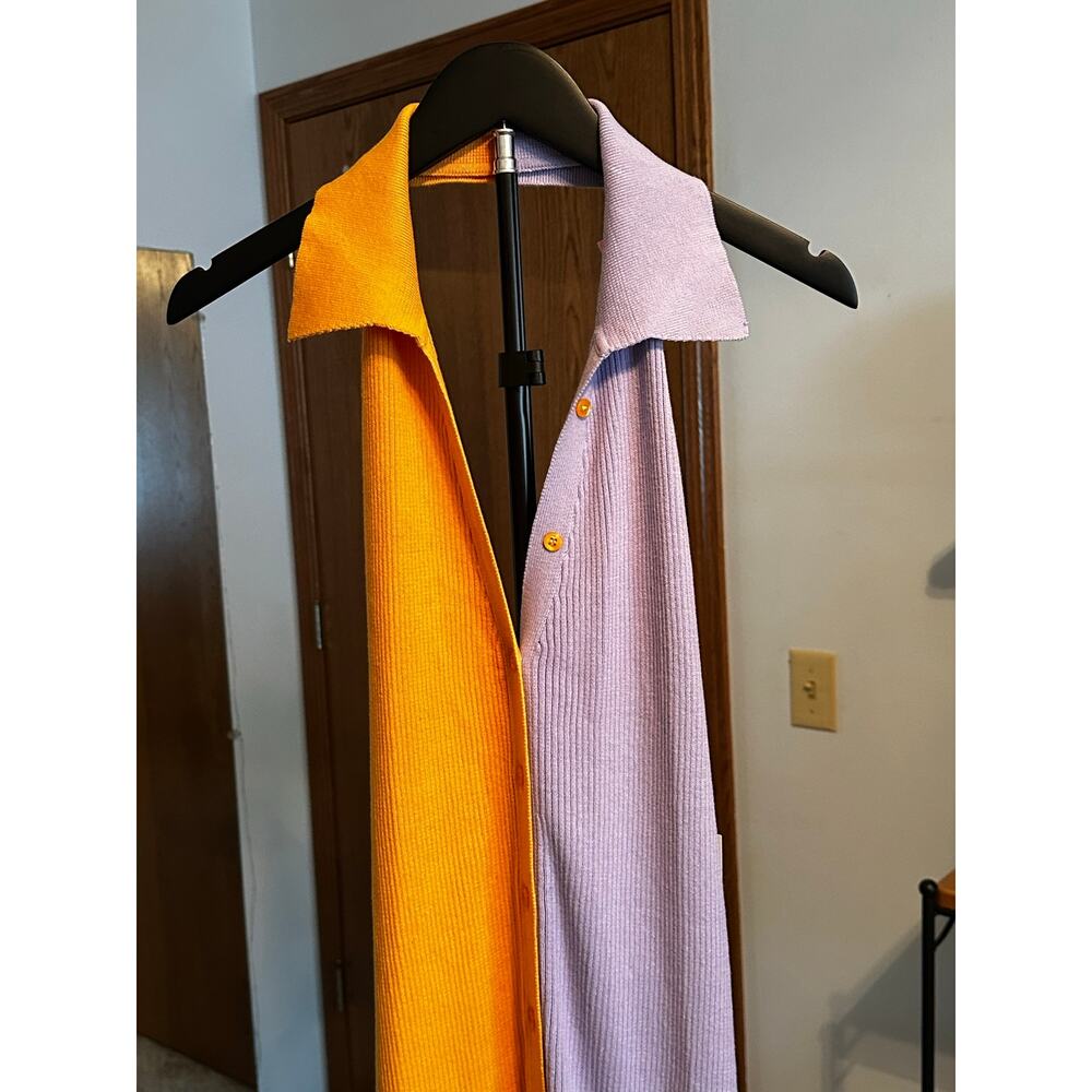 ELOQUII Colorblock Halter Sweater Midi Dress - EUC
Size 14/16